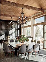 10 Refined Interiors By Stephen Sills Associates Rustic Dining Room Modern Dining Room Square Dining Tables
