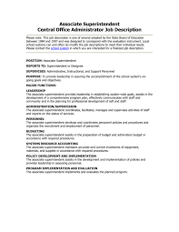 Office administrator job description template. Associate Superintendent Central Office Administrator Job Description