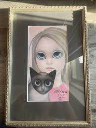 FRAMED SIGNED PAINTING ABSTRACT ORIGINAL OIL PORTRAIT