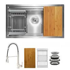 akdy all in one kitchen sink undermount