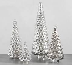 Mercury Glass Tree Cloches Pottery Barn