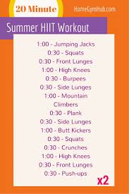 Pin By Emma Lebrun On Forever Fit 20 Minute Hiit Workout Hiit Workout Hiit Workout At Home