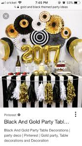 Black And Gold Party Ideas Pinterest Don T Stop The Party Theme For Birthday Gold Nd White Or Gold Nd Black Graduation Party Decor New Years Eve Decorations Black And Gold Party Decorations