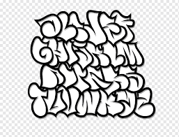 Graffiti lettering and fonts might just be . Graffiti Letter Alphabet Drawing Art Abc Block Font White Text Monochrome Png Pngwing