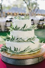 A Romantic Olive Infused Winery Wedding Chic Vintage Brides Country Wedding Cakes Themed Wedding Cakes Wedding Cake Greenery