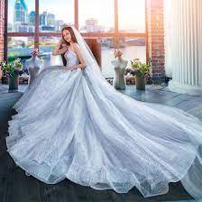 Beige brautkleid brautkleid weiß mittelalter hochzeitskleid kleider weißes kleid mode. Luxus Herrlich Silber Brautkleider Hochzeitskleider 2018 A Linie Glanz Herz Ausschnitt Ruckenfreies Armellos Konigliche Schleppe Hochzeit