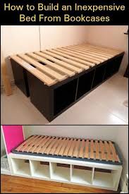 We did not find results for: Build An Inexpensive Bed With Storage Using Bookcases Diy Projects For Everyone Ikea Bedroom Storage Diy Storage Bed Bookcase Diy