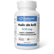 Huile de krill 500mg 120gélules – Panier Santé Drummondville