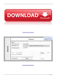 May 22, 2020 · download kwitansi kosong bukti pembayaran format excel 2007. Contoh Kwitansi Kosong