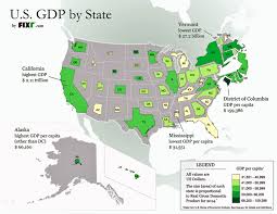 This Brilliant Map Resizes Each State Proportionally To The Size Of Its Economy Map Classroom Images Gross Domestic Product