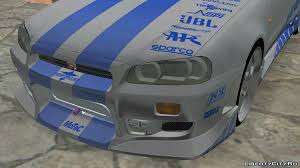 2F2F Nissan Skyline R34 for GTA Vice City