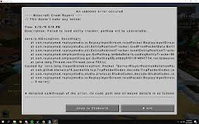 Here's the crash report : Minecraft Replay Mod Forums Mod Keeps Crashing Need Help