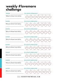 Love More Challenge Free Worksheet In 2020 Love Languages Relationship Worksheets Worksheets Free