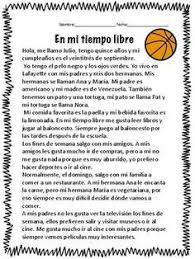 Spanish 1 Distance Learning Reading Comprehension In 2020 Spanish Reading Activities Spanish Reading Spanish Reading Comprehension