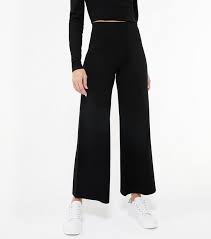 Get comfy but stay so stylish in the sinead knit pants. Black Knit Wide Leg Trousers New Look