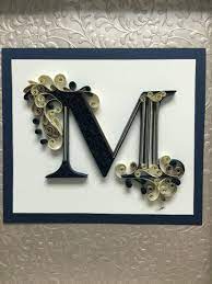 Customize your gift cards or frame a monogram letter, made of quilling paper. Letter M Quilling Quilling Letters Quilling Quilling Designs