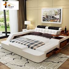 أثاث الصين الجلود السرير حصير سرير ويشمل العرض الحديثة سرير مزدوج 1 5 متر و 1 8 متر Bedroom Furniture For Sale Modern Bedroom Furniture Modern Bedroom Design