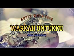 Wany hasrita semarak syawal official music video. Ara Af2016 Warkah Untukku Lirik Boom Youtube