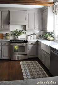 Darker Gray Cabinets And Our Marble Review Dear Lillie Studio Kitchen Remodel Small Cheap Small Kitchen Kitchen Remodel
