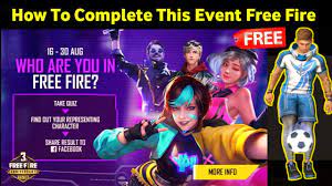 Free fire the new beginning quiz event ! Free Fire New Event Who Are You In Free Fire Quiz Event Free Fire Today Update Free Fire India Youtube