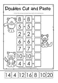 Double Numbers Winter Themed Free Doubling Numbers Winter Math Winter Theme Kindergarten Math Worksheets