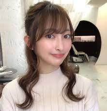 ナチュラル流し前髪 ハーフアップにも相性の良い前髪 my hair hair designs hair