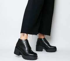 Dioon Black Leather Boots Free Delivery Www Workscom Com Br