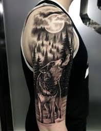 23 Trendy Tattoo Wolf Realistic Wolves Black Wolf Tattoos Wolf Tattoo Sleeve Wolf And Moon Tattoo