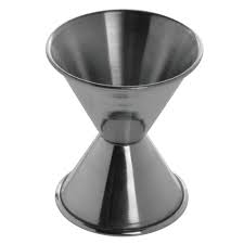 2 ounce has 3/4 and 1 1/2 ounce markings. Hubert 1 And 1 1 2 Oz Stainless Steel Double Jigger