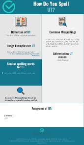 Correct Spelling For Ut Infographic Spellchecker Net