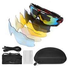 Leaningtech Fahrrad Brille Sonnenbrille Polarisiert Radbrille Sportbrille 5wechselglaser Schutzbrille Fur Sport Radfahren Skifahren Radfahren Skifahren Fahrrad