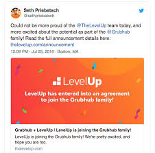 I think the worst part about the acquisition was that while it was happening, there was a lot of hype between levelup's ceo seth, and grubhub's former ceo stan chia. Grubhub Acquires Dreamit Alum Levelup For 390m Dreamit Ventures
