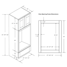 We also have covers that fit onto the front of your dishwasher so it can blend in, too. Double Oven Cabinet Specs Oven Cabinet Single Wall Oven Diy Kitchen Cabinets