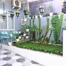 Populer gambar taman teras depan rumah minimalis. Desain Taman Di Teras Rumah Cek Bahan Bangunan
