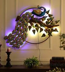 5 out of 5 stars. Buy Metal Peacock In Multicolour With Led Wall Art By Malik Design Online Wildlife Metal Art Metal Wall Art Home Decor Pepperfry Product