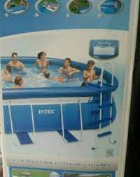Harga kolam renang anak pelangi besar 147x33 cm intex sunset glow 57422. Jual Kolam Renang Besar Merk Intex Portable Pool Ukuran 6 Meter Di Lapak Zig Zag Bukalapak