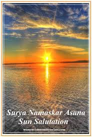 Surya Namaskar Asana Sun Salutation Yoga Women Community Online Surya Namaskar Asana Spirituality