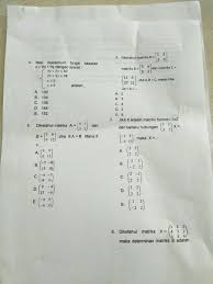 Contoh soal matriks dan jawabannya kelas 11 essay brainly. Contoh Soal Matriks Matematika Brainly Co Id
