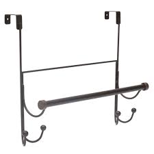 In recent years oil rubbed bronze has been increasing in popularity with those looking to add classic charm and timeless design. Hooks Tagged Over The Door Towel Rack Shop Home Basics