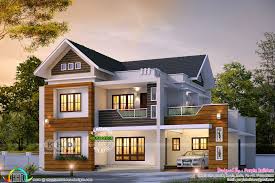 2567 Sq Ft 4 Bedroom Mixed Roof House In 2020 House Exterior Modern House Exterior Kerala House Design