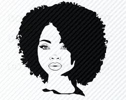 Afro Hair Svg Etsy Black Woman Silhouette Afro Women Black Girl Magic Art