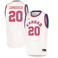 Men 20 Michael Jankovich Kansas Jayhawks College Basketball Jerseys Sale Cream College Basketball Jersey Kansas Jayhawks College Basketball