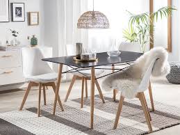 Dining Table 140 X 80 Cm Black Biondi