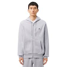 Lacoste Full Zip Fleece Hoodie - Silver Chine CCA - SH9626-CCA - Function18