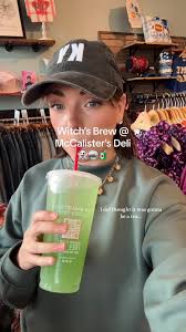 Witch’s Brew @ McCalister’s waking me UP today 😝👻🧃Sour & Spooky…  #witchvibes #spookyseason #greendrink #seasonofthewitch