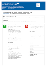 Informatiedocument over het verzekeringsproduct