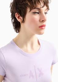 Armani Exchange 3DYT58 YJ3RZ T-Shirt 1354 Violet Sky, Violet Sky, One Size  : Amazon.com.au: Clothing, Shoes & Accessories