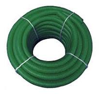 TekTube 1.5 in. x 100 ft Flexible Corrugated Green HDPE NON Split Tubing  Wire Loom Non-Metallic Conduit GHDPENS112100