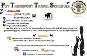 Ipata members are experts at pet shipping services and dedicated to the humane transport of your pets. Eto Po Pet Service Bicol Kennel Pet Transport Services Facebook