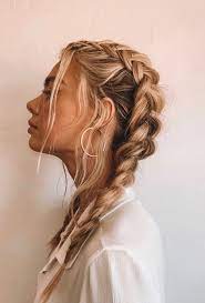 Braids And Gold Hoops Hair Looks Hairstyle Curly Hair Styles